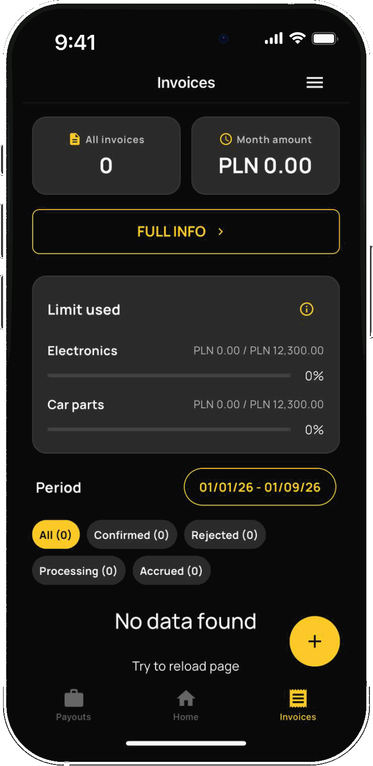 Faktury w smartfonie